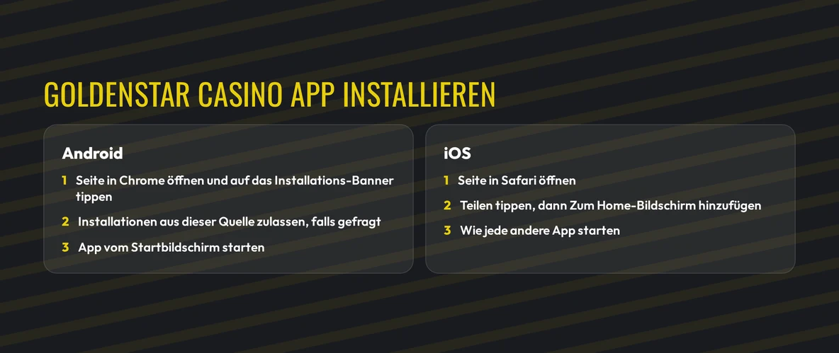 Starte App mobil direkt.