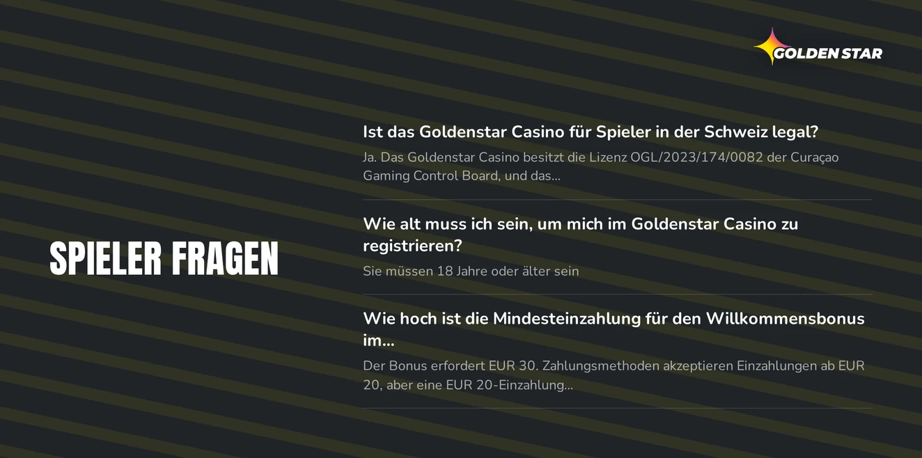 Prüfe Spielerfragen übersichtlich.