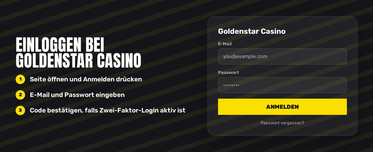 Logge sicher dich ein